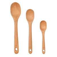 187mm Wooden Curved Spoon